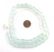 The Bead Chest Clear Aqua Hexagon Java Recycled Glass Beads - Full Strand of Faceted Bottle Glass Beads | Approximately 25 Beads